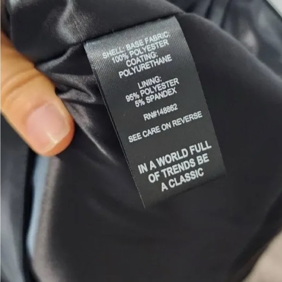 Torrid Black Leather Trucker Jacket with Structured Shoulders - Picture 5 of 5